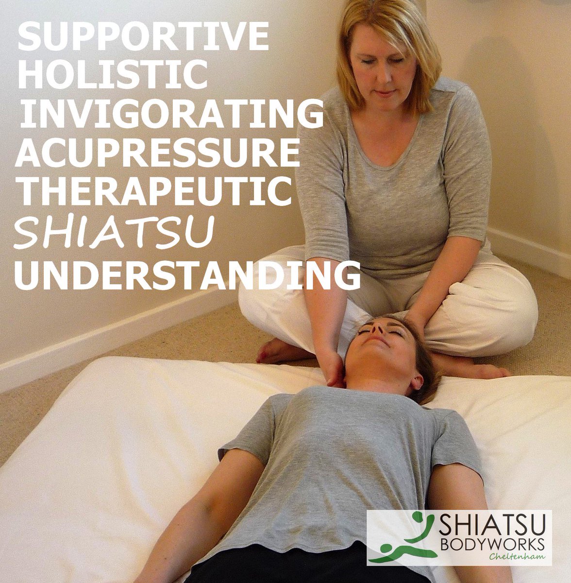 Shiatsu - supports you with a gentle finger touch therapy for whatever you're going through, or whatever pain you're in #Cheltenham