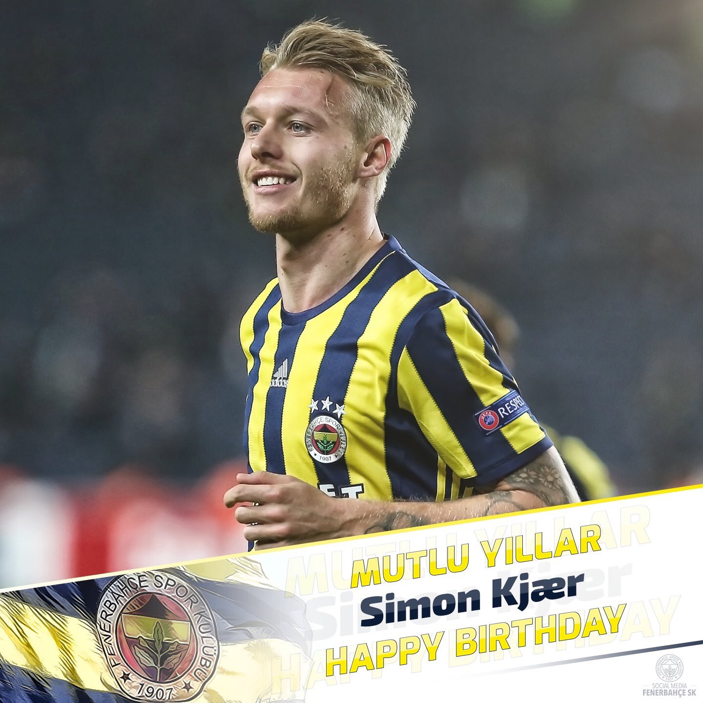 Vandaag is Simon Kjaer jarig! Happy birthday Simon! We love you!   