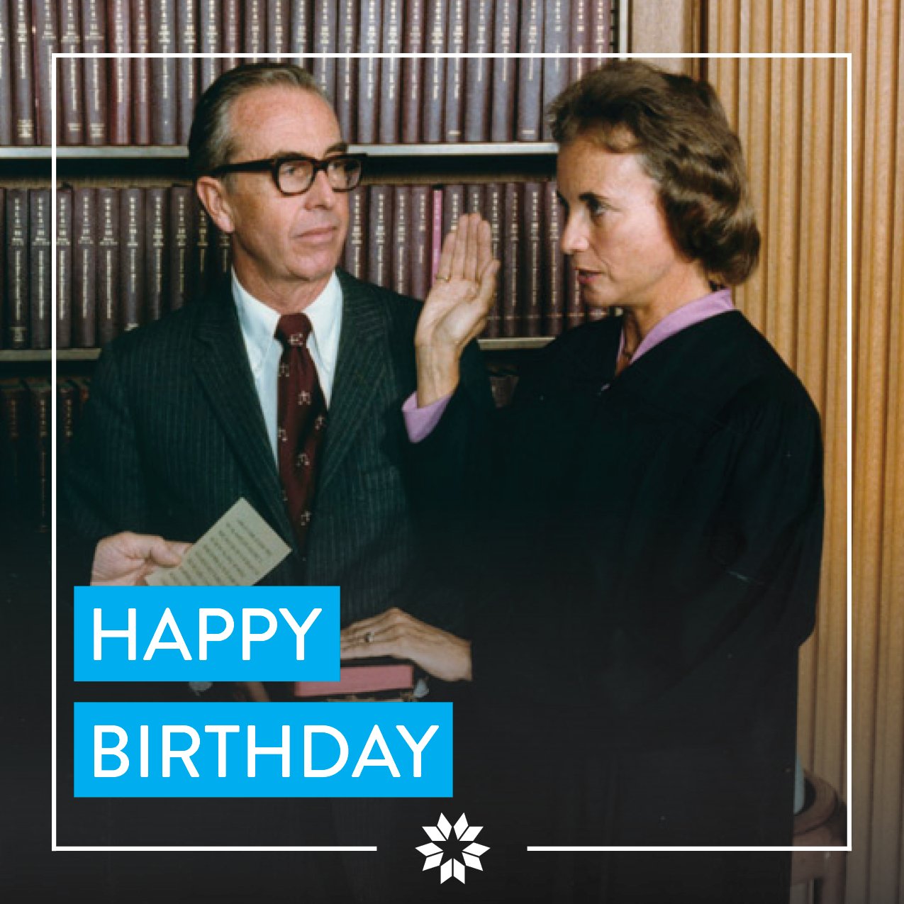 Happy 87th birthday, former Supreme Court Justice Sandra Day O\Connor! 