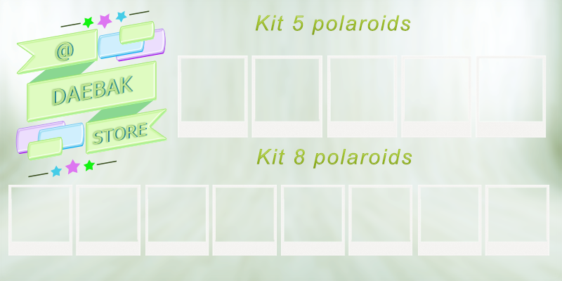 StoreDaebak's tweet photo. O polaroid tem esse modelo, as fotos que seguem são exemplos dos kits, breve postarei com os grupos e conceito (estilo da pack). https://t.co/7PhEFMKl4A