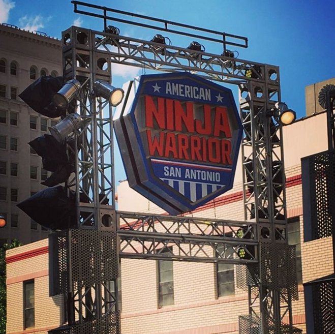 RidgelineAtRR's tweet photo. We spy with our little eye... #AmericanNinjaWarrior here in #SanAntonio for the weekend! #SATXFun PC: howbrolls https://t.co/0mnayTFTWP