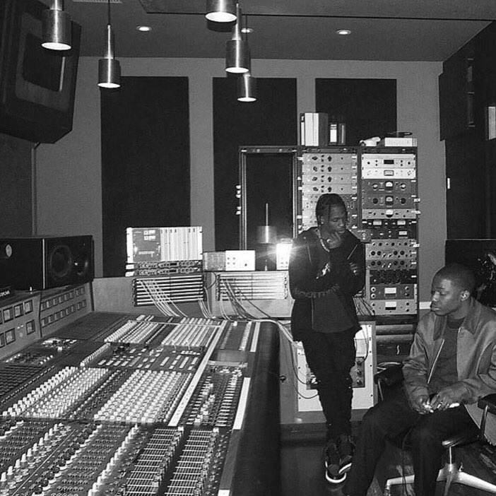 WORLDSTAR's tweet photo. Travis Scott in the studio working on "Astroworld." https://t.co/TPE6u1Vfea