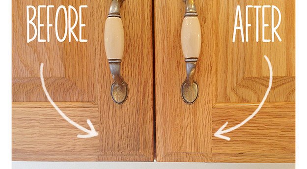 cppdanbury's tweet image. Easily clean residue from your cabinets with a paste made from baking soda and water.