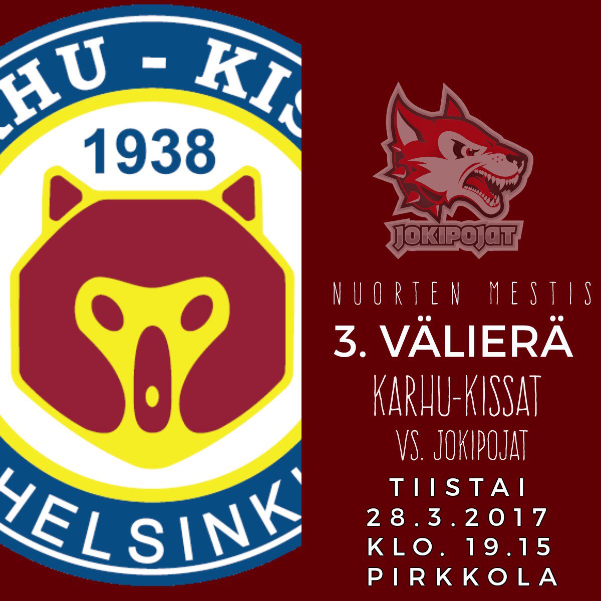 kakiU20's tweet photo. Tiistaina pistetään tälle sarjalle PISTE
Nyt kaikki kannustamaan @kakiU20 Voittoon!!! #yhdessä #mökkitäyteen  #hommajatkuu #KaKiFamily💚❤️ https://t.co/YnacqVxJge