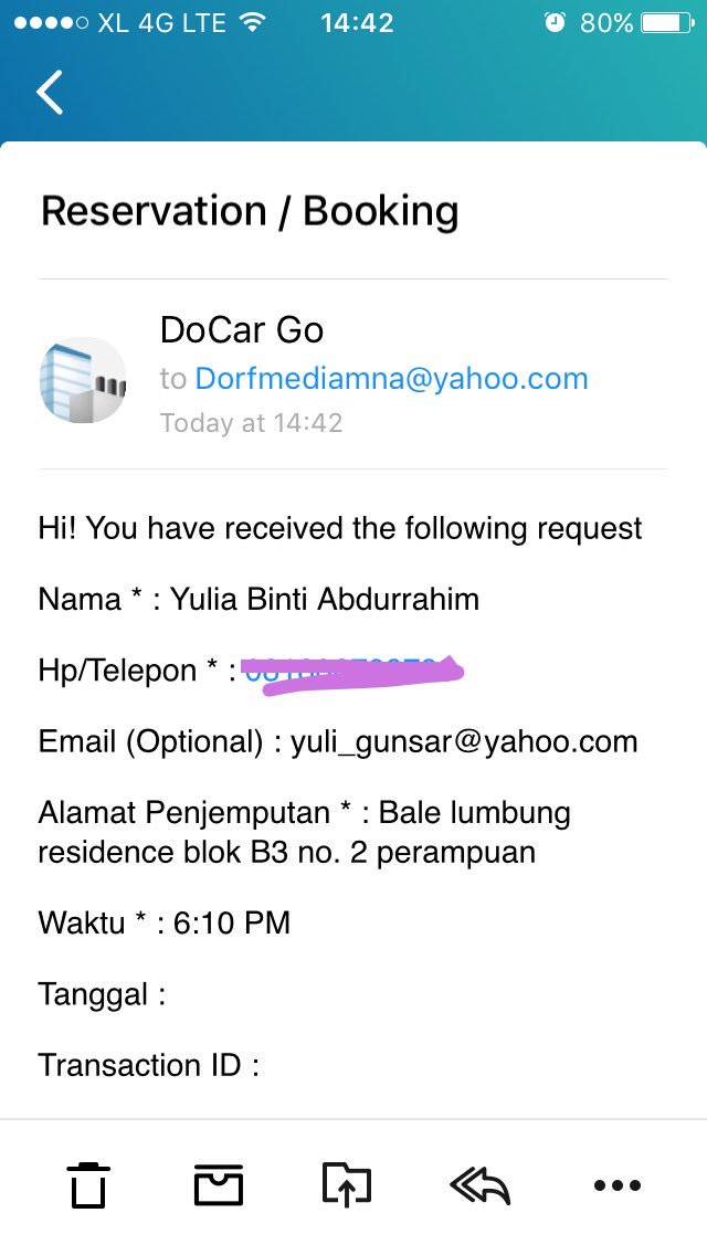 docar_go's tweet image. Terima Kasih atas reservasi anda. Semoga hari anda menyenangkan...