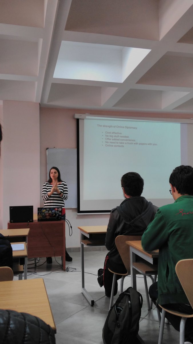 mariana_balla's tweet photo. . @KristiProgri on her talk about E-diplomacy at #linuxweekend17 https://t.co/tnltxQxV4Y