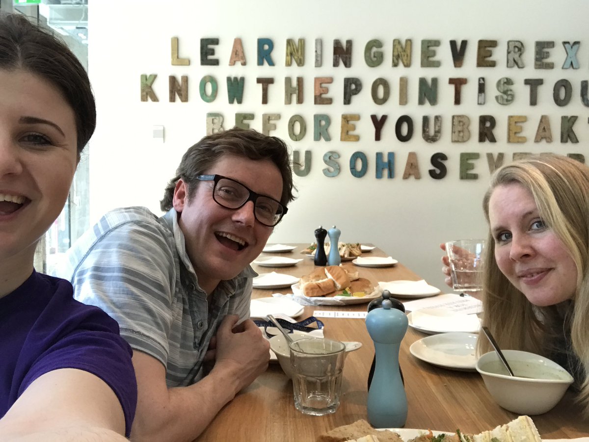 Enjoyed a delicious lunch at <a href="/levelscafe/">Levels Café & Lounge</a> with <a href="/Joysci/">Jo Young</a> and <a href="/RoscoMcL/">Ross McLennan</a> #3DSedin #amazingteam <a href="/launch_ed/">Launch.ed</a>