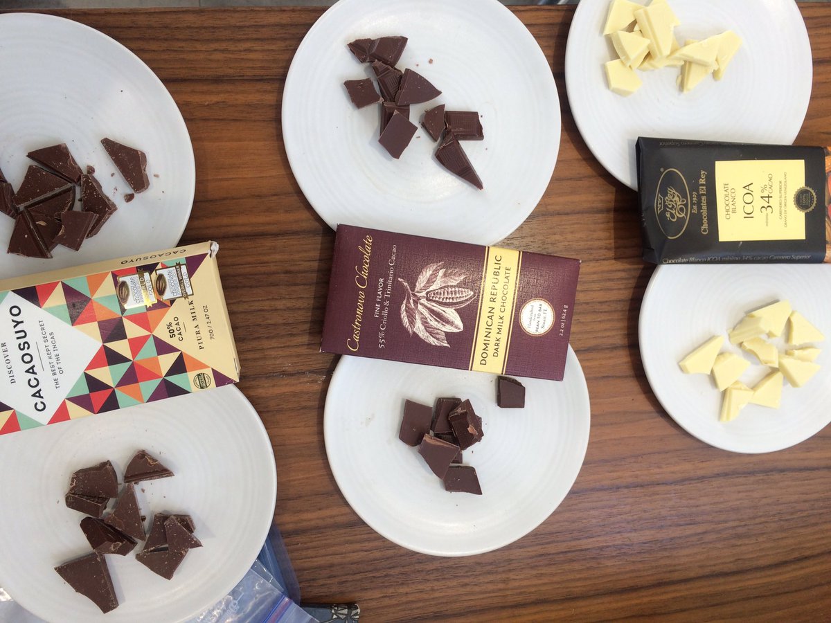 Our last day of tasting. We are moving towards the world of milk. <a href="/IntChoctastInst/">Int Choc</a> #chocolate