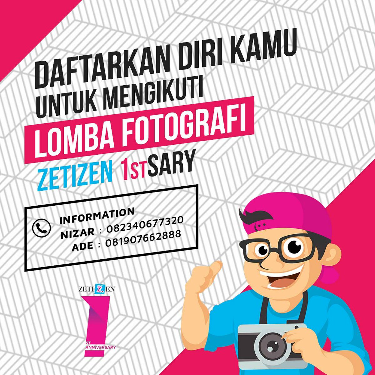 Zetizen Lombok Post mngajak kamu ikutan Lomba Fotografi Zetizen 1stSary untuk mengambil momen terbaik saat Inauguration Night! Yuk daftar!!