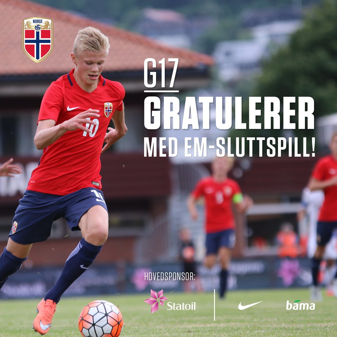 nff_info's tweet photo. Vi gratulerer G17-landslaget som er klare for EM-sluttspillet! Norge tapte 0-1 i dag, men sikret likevel andreplassen i gruppa. https://t.co/CUEUg5y3yt