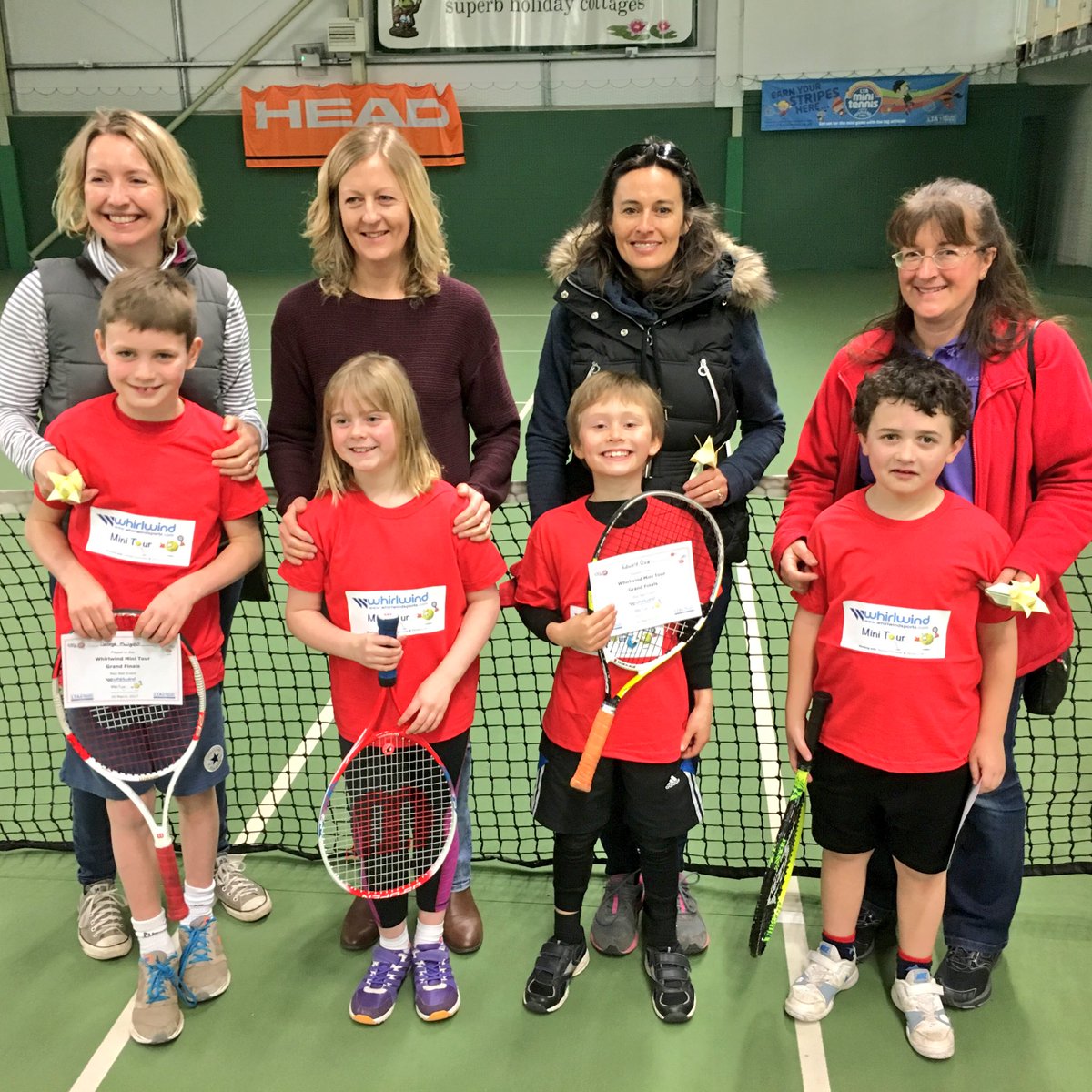 exetergcc's tweet photo. Well done to Luke, George, Ed and Jaz who played brilliantly in the 8&amp;U @DevonLTA @whirlwindMT finals this morning. #FutureChampions https://t.co/mpBx72ZSth