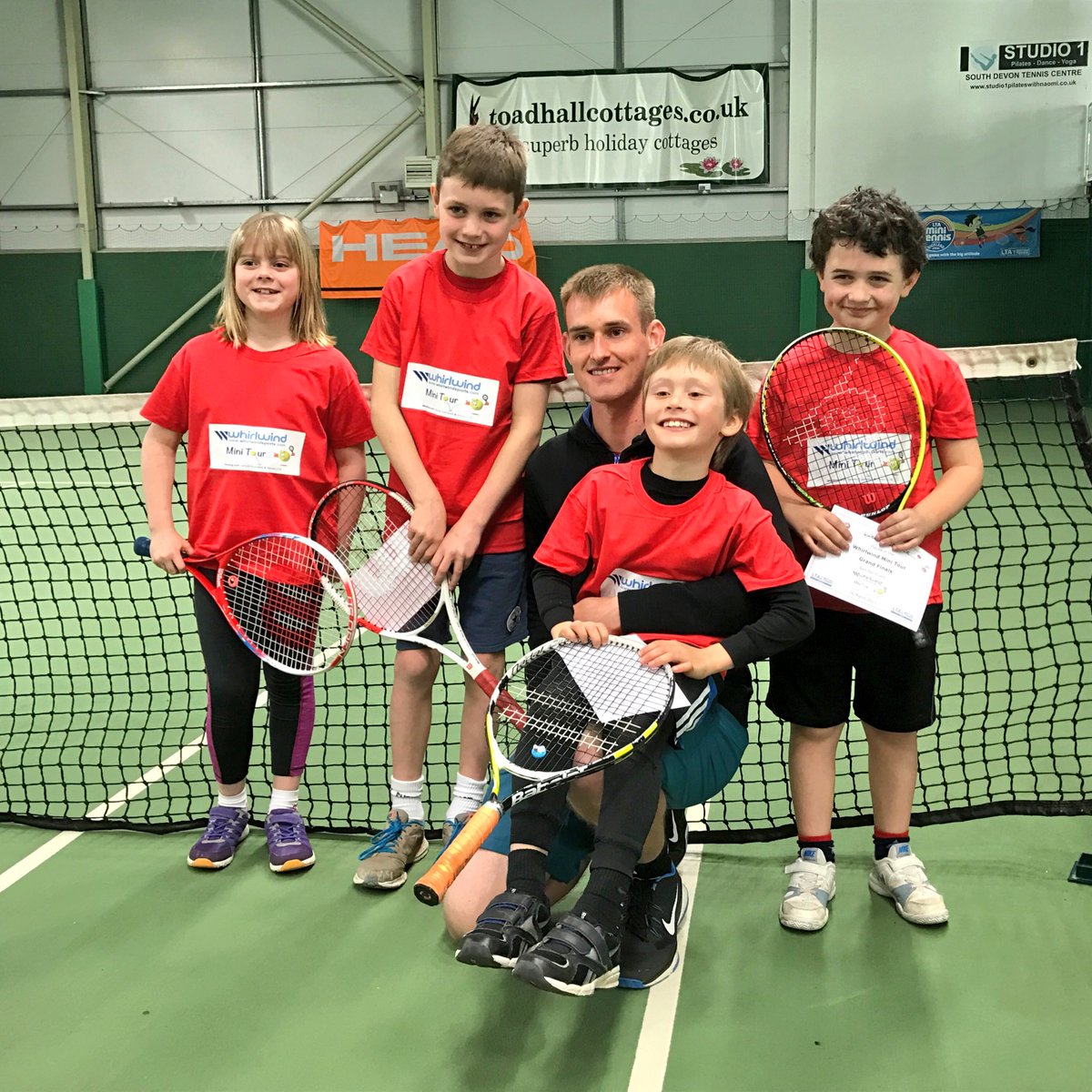 exetergcc's tweet photo. Well done to Luke, George, Ed and Jaz who played brilliantly in the 8&amp;U @DevonLTA @whirlwindMT finals this morning. #FutureChampions https://t.co/mpBx72ZSth