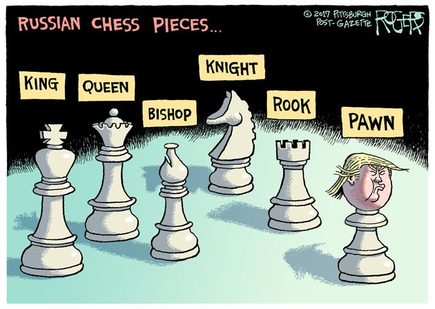 Chess Pieces cartoon: blogs.post-gazette.com/opinion/rob-ro… #Russia #Putin #TrumpRussiaCollusion #Trump