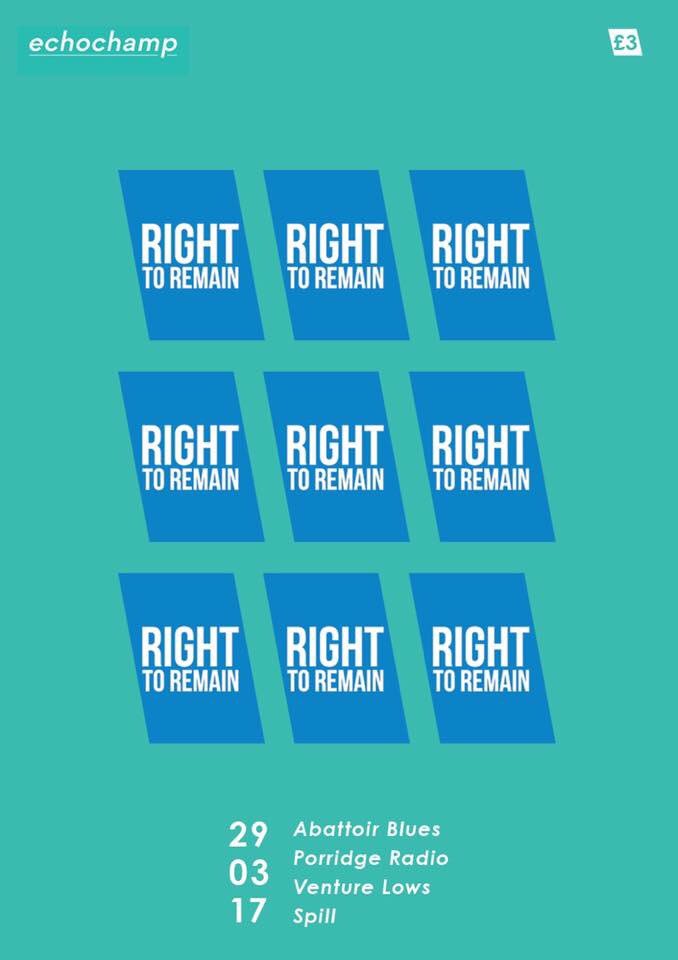 echochamprecs's tweet photo. Prince Albert 29th March @Right_to_Remain Fundraiser - @AbattoirBlues_ @porridgeradio  @venturelows  + Spill! https://t.co/ByLn0QJaxE