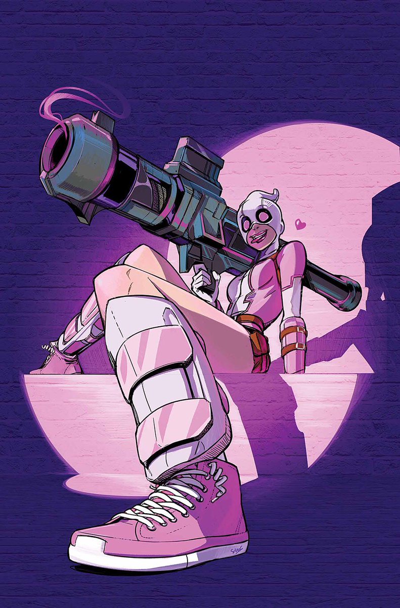 Gwenypool's tweet photo. "I lick the gun, when I'm done
'Cause I know, that revenge is sweet."😜💖 https://t.co/zUEQzX7F8U