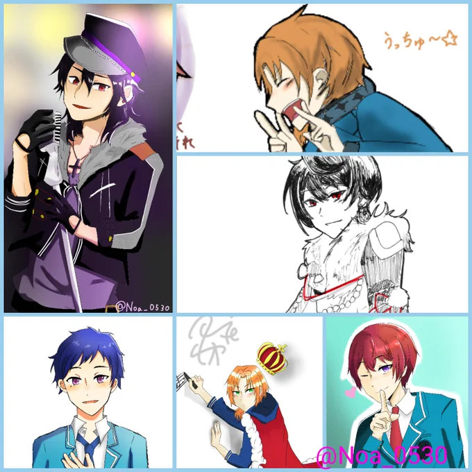 イラスト溜まってきたのでタグ失礼します🙇✨
KnightsPのれおぴ推しです!!描いてるキャラ限られてますが、よろしくお願いします!!RT中心にいいね♡も回ります👍

#あんスタ好きさんと繋がりたい 
#あんスタクラスタさんと繋がりたい 
#あんスタ絵描きさんと繋がりたい 