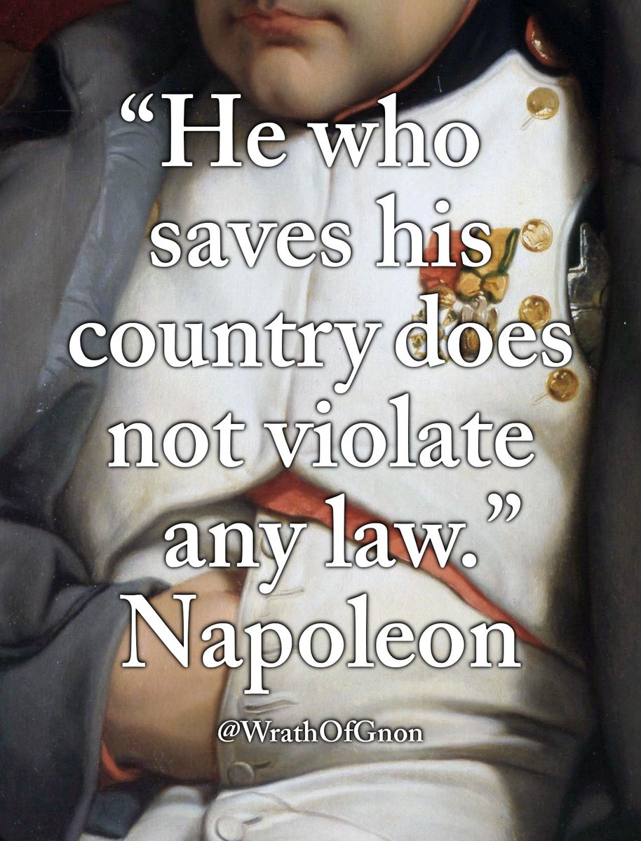 Wrath Of Gnon on X: ""He who saves his country does not violate any law." —  Napoleon Bonaparte https://t.co/bsWMhn3wDr" / X