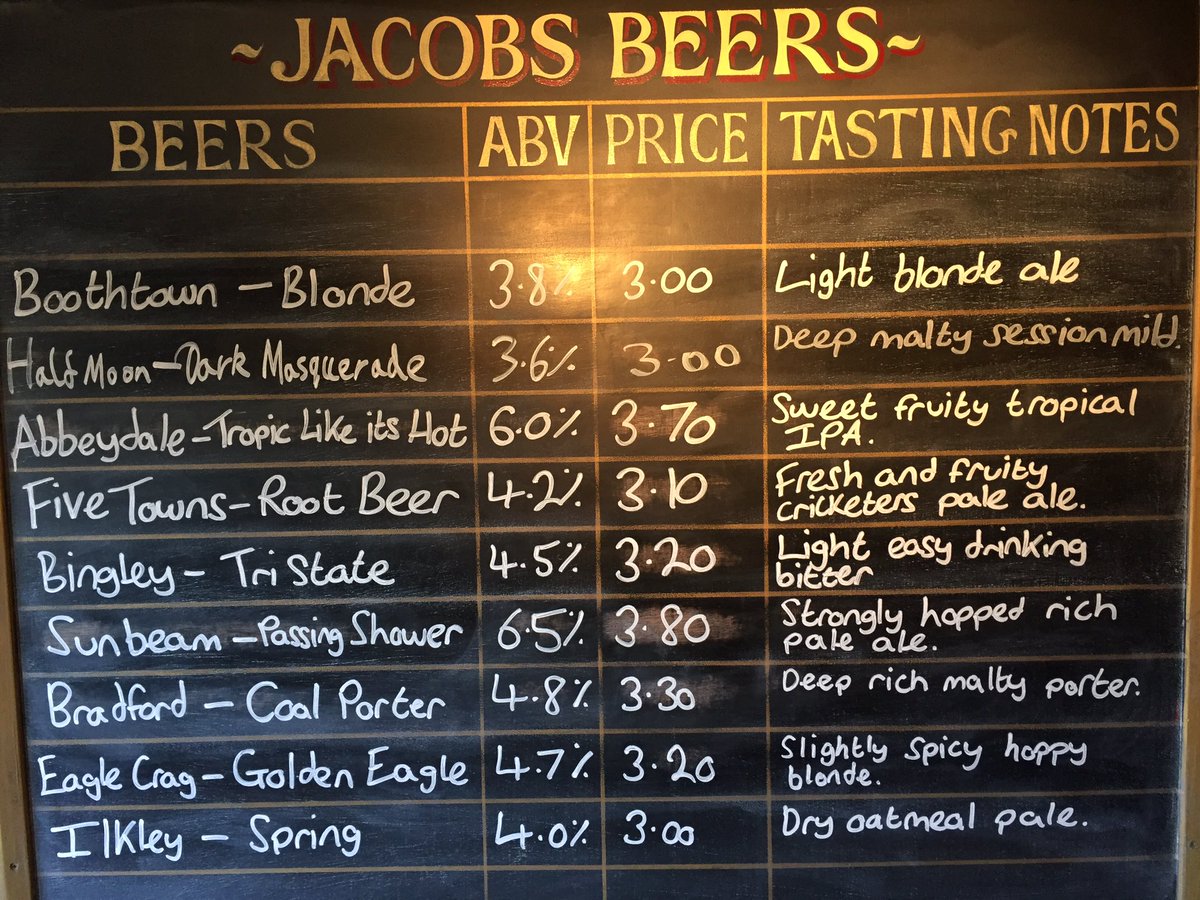 New beer mini festival on at Jacobs today! @BradfordCamra et al. #realalesundays