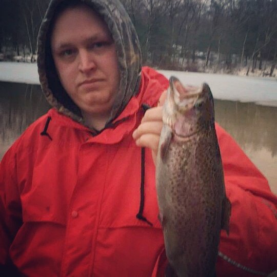 bostonwashere's tweet photo. fat rainbow #fishing #fish #trout #spring https://t.co/FxzLU6O9XV