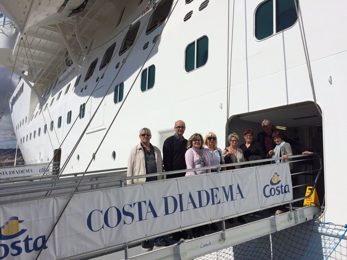 SandrineBaeza's tweet photo. Des clients ravis de leur journee à bord du #Diadema merci @costacroisieres #croisiere #Voyage https://t.co/4w2uMqT9v6