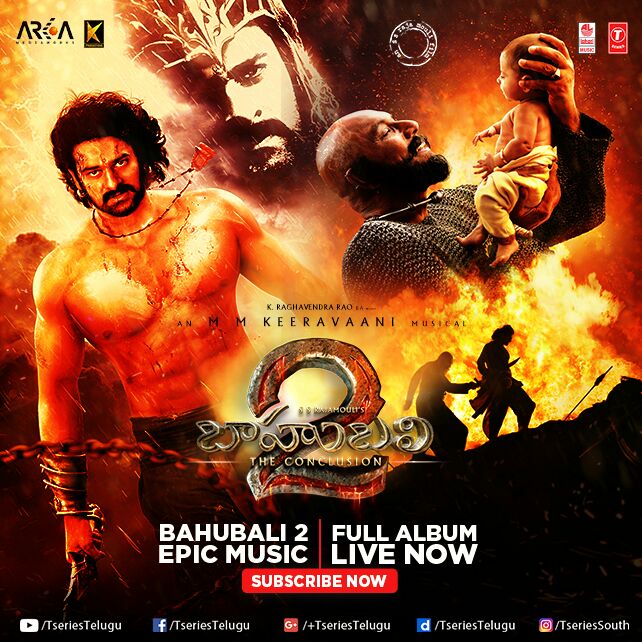 TSeries's tweet photo. Here's presenting the much awaited #Baahubali2 Jukebox- https://t.co/n4doQTor5N https://t.co/OhhcDqm1w8