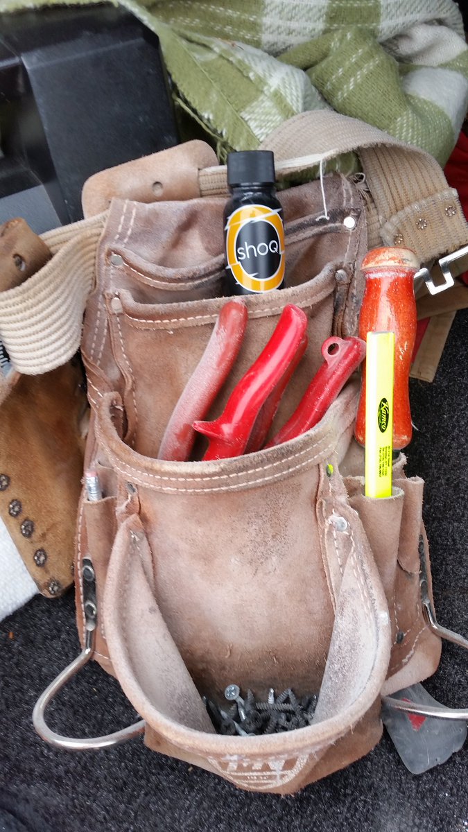 edman_19's tweet photo. Been working hard lately, good thing I had the right tools for the job. #Shoq , #energydrink, #allnatural. #energyboost https://t.co/411s1HxbI0