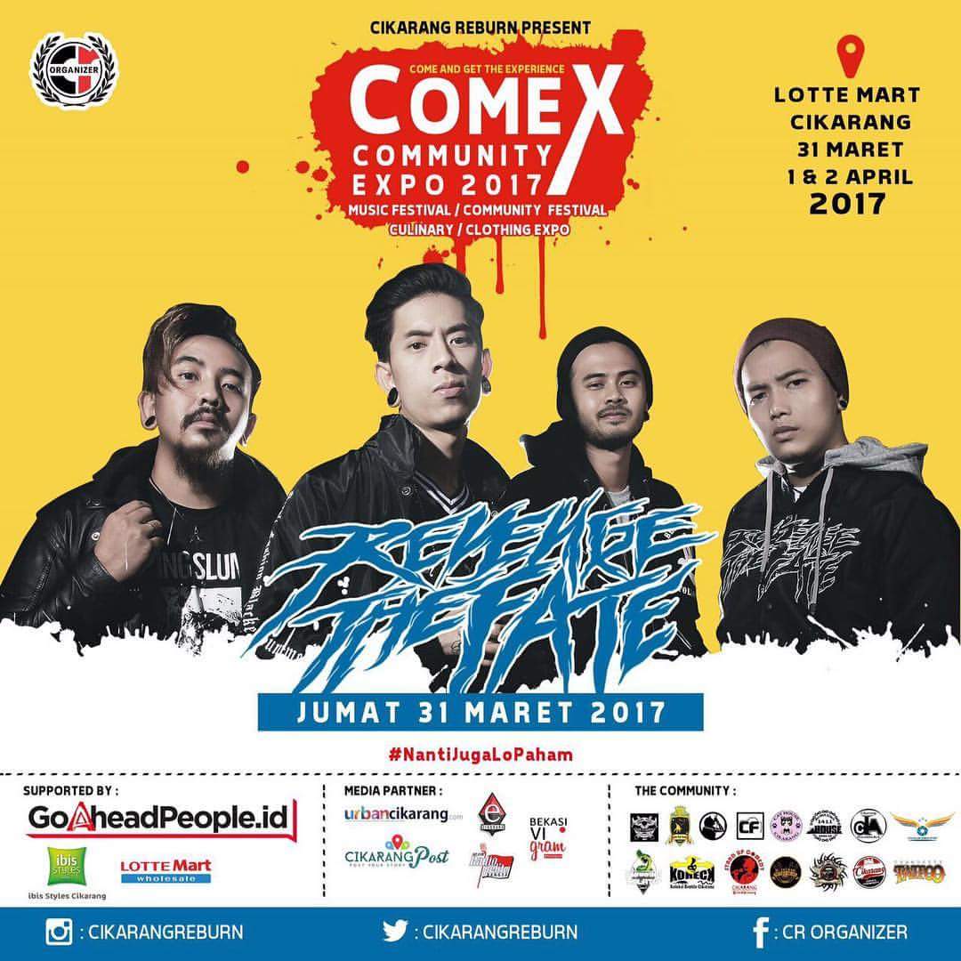 Catat! Jumat 31 Maret <a href="/REVENGETHEFATE/">REVENGE THE FATE</a> manggung di event <a href="/cikarangreburn/">cikarangreburn</a> #NantiJugaLoPaham 👊