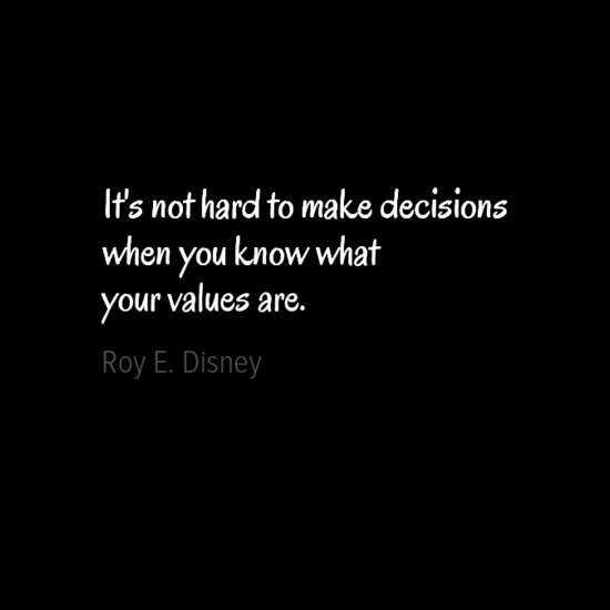 EJPhl's tweet photo. @richardjuan It's not hard to make decisions when you know what your values are.
- Roy E. Disney https://t.co/tf6pZUuG1q