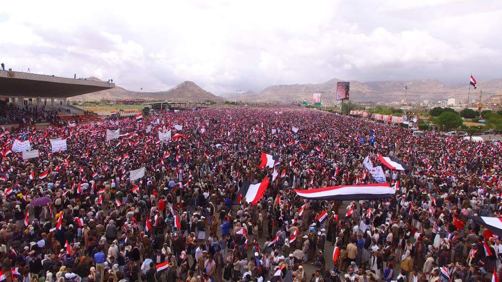 hussein_alamlhi's tweet photo. صور جوية للحشود  في فعالية اليوم 

#عامان_من_الصمود https://t.co/Aikmnvhm69