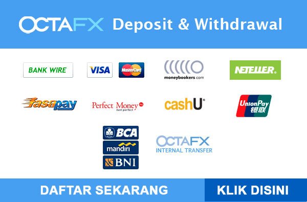 OCTAFX - TRADING DENGAN SPREAD RENDAH - DEPOSIT MINIMAL $5