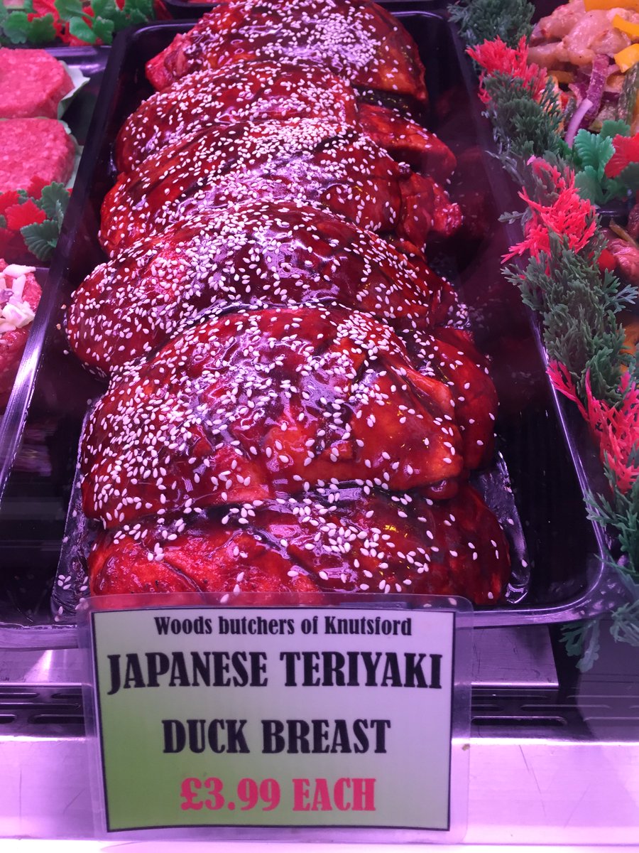 This Weeks Special Japanese Style Teriyaki Duck Breast £3.99 Each Ideal with noodles, beansprouts or stir fry veg