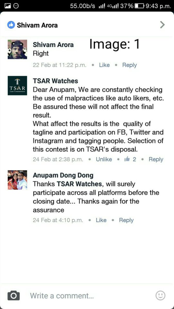 ANUPAMINUVA's tweet image. @tsarwatches 
#ScamBusted #RiggedContest #FakeWinner
Read on
m.facebook.com/story.php?stor… @SRKkaBATMAN  @tanugupta2010 @Marshmallow_28S  Boo page