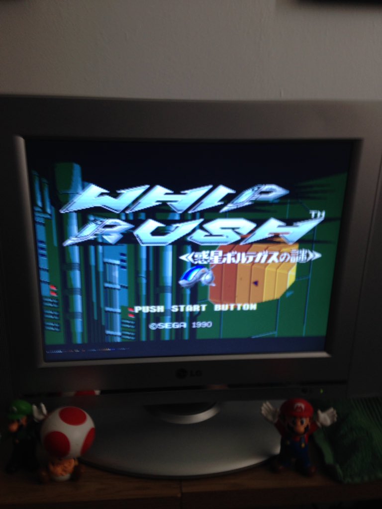 RetroMan1978's tweet photo. The mega drive is and I'm in the mood for a shooter - Whip Rush  will do - love it #RETROGAMING #GamersUnite #sega https://t.co/aSrTOGc2ty