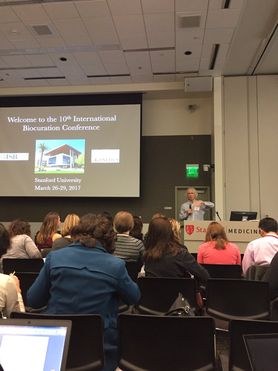 diseaseontology's tweet image. Mike Cherry kicking off #biocuration2017