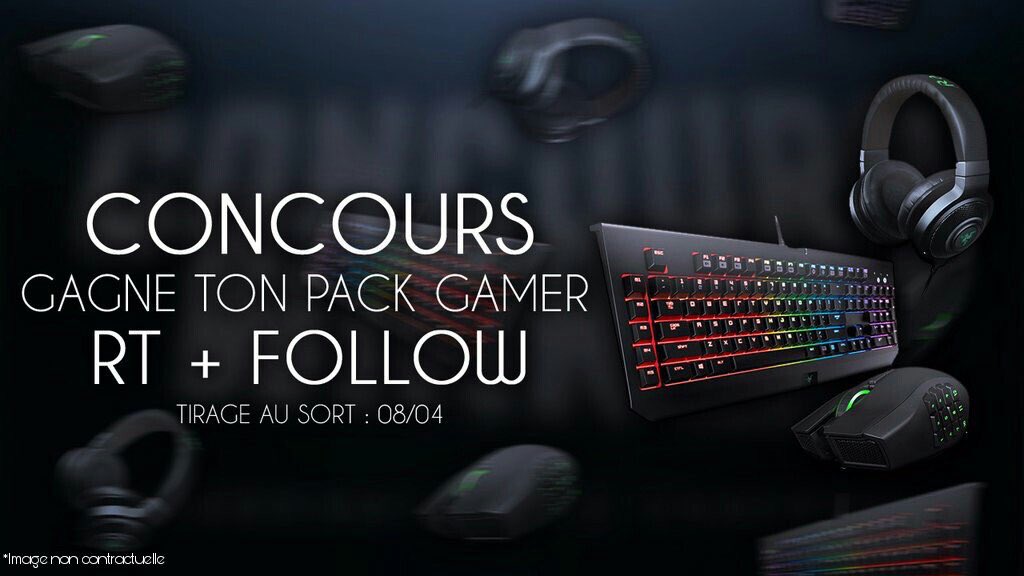 ConcoursWinner's tweet photo. #CONCOURS #GAMING 🎁

Gagne ton CASQUE / CLAVIER / SOURIS GAMER 🎮

RT &amp; Follow :
@ConcoursWinner 
@Desticraft 

Tirage : 08/04 ⚡️ https://t.co/2tOfU3sMop