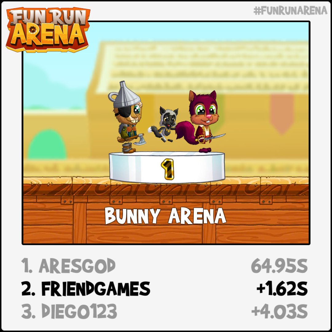 FriendGamesFR3's tweet photo. @TheFunRun well isn't this cute ๐ #FunRunArena https://t.co/r8wSbBRpQ8
