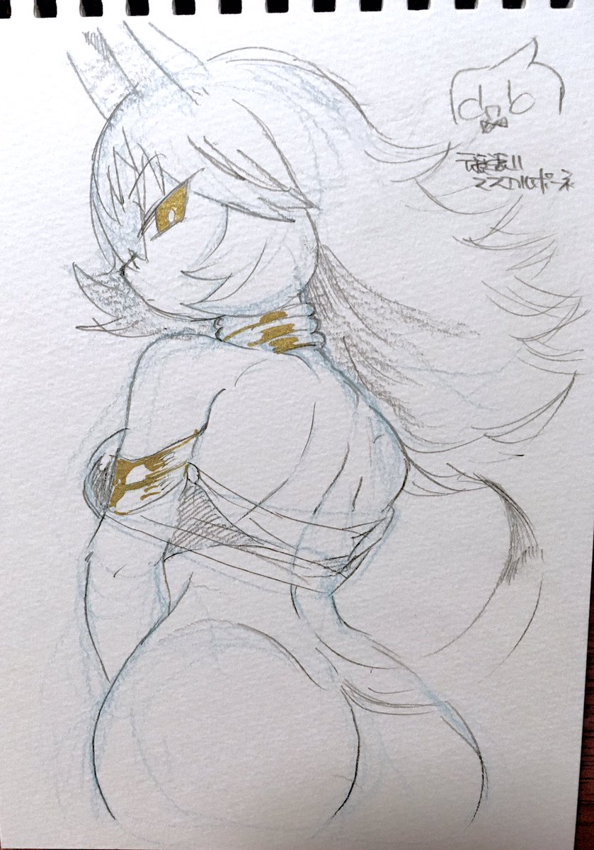 土曜にけろっくさんと肉食いに言った時に描いてもらったスケブ
フーちゃん部長ちゃんビアスちゃん描いてもらった✌️✌️✌️どちゃしこかわいい 