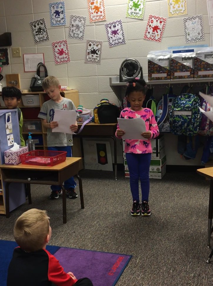 MrsPorterKES's tweet photo. First readers theater!! #kickstartcobb https://t.co/H29tsExkMm