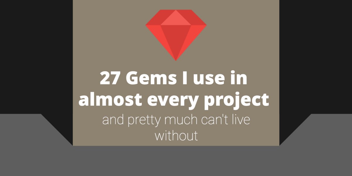 RubyInside's tweet image. 27 Ruby Gems I use in almost every Rails project: hackernoon.com/27-gems-i-use-… (via @rob__race)