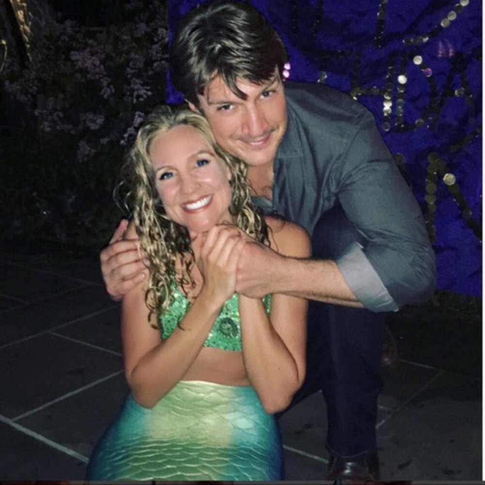 StupidHans's tweet photo. @RusNFillionFC #Birthday2015. Captain&Mermaid😊😊😊 https://t.co/41mZDCux2D