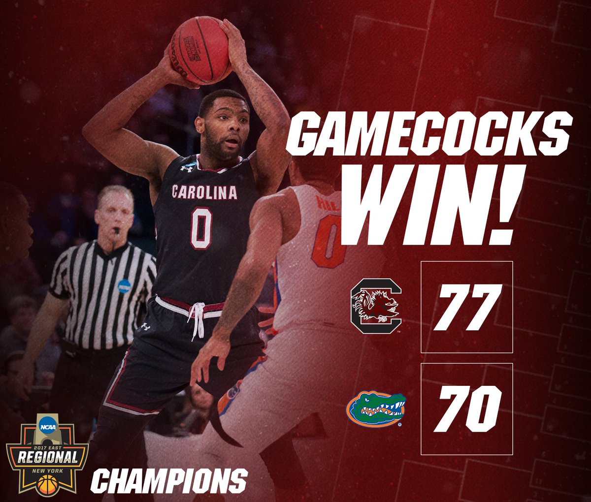 GamecockMBB's tweet image. GAMECOCKS WIN!!!! FINAL FOUR BOUND!!!!