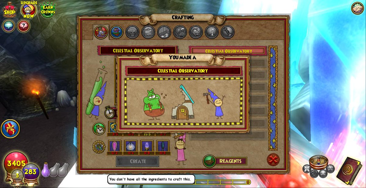 shadeofblood's tweet photo. Tada!
My very own #CelestialObservatory! ๐
#Wizard101 https://t.co/BMrw12GP7F