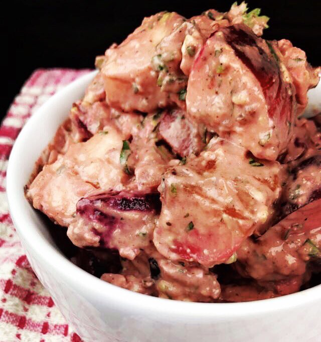 ch33kynibbles's tweet photo. #Panamanian style #potato salad w apples, beets, few other ingredient variations to truly make it my own. #cheekynibbles #homemade #foodporn https://t.co/A6jo3QLSrs