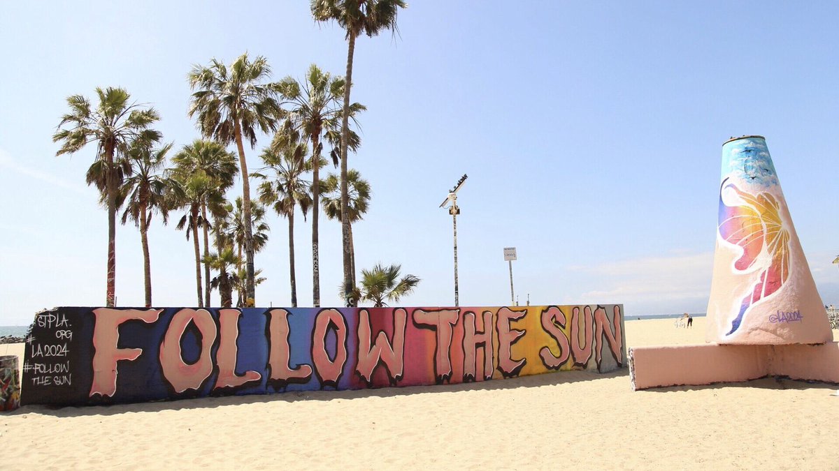 Paint the town #LA2024 🎨   

#FollowTheSun to Venice Beach and snap a selfie <a href="/VeniceArtWalls/">Venice Art Walls</a>!