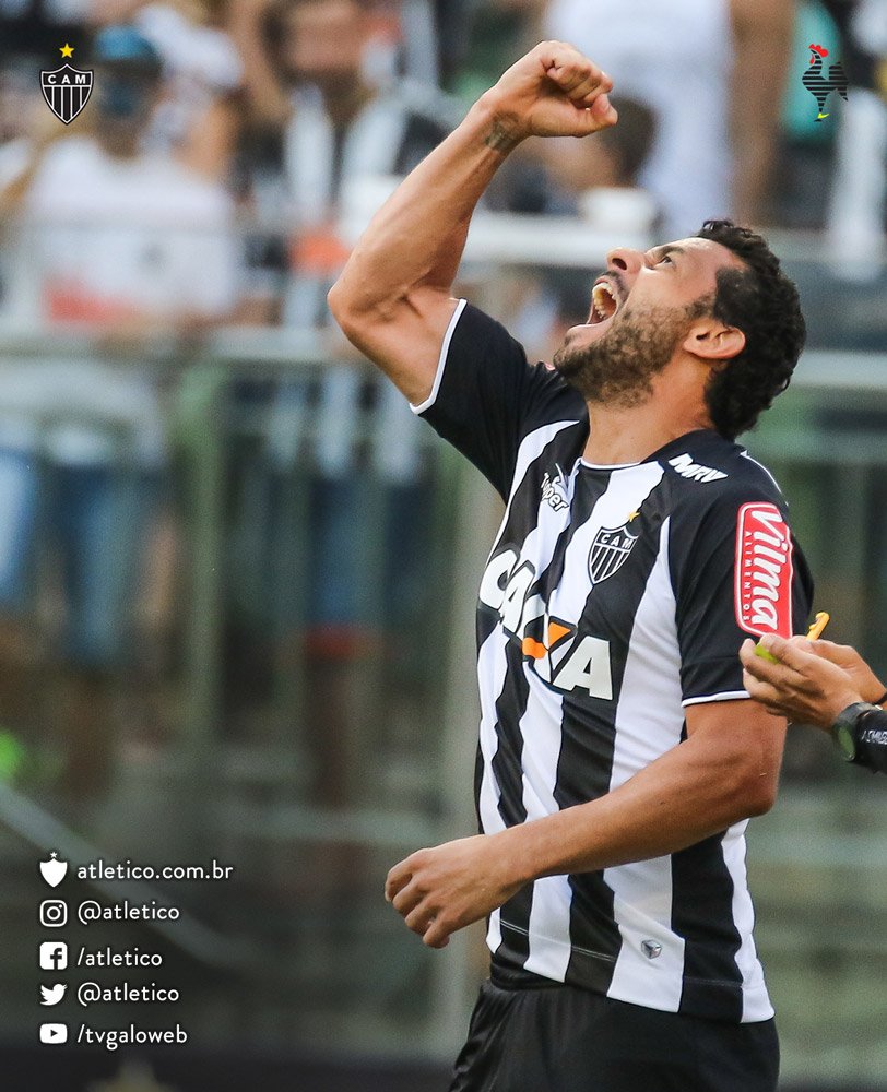 Atletico's tweet photo. O artilheiro @fredgol9 marcou o gol que abriu o placar no Independência! Vamos, #Galo! #CAMxURT https://t.co/e4pq5fJxeB