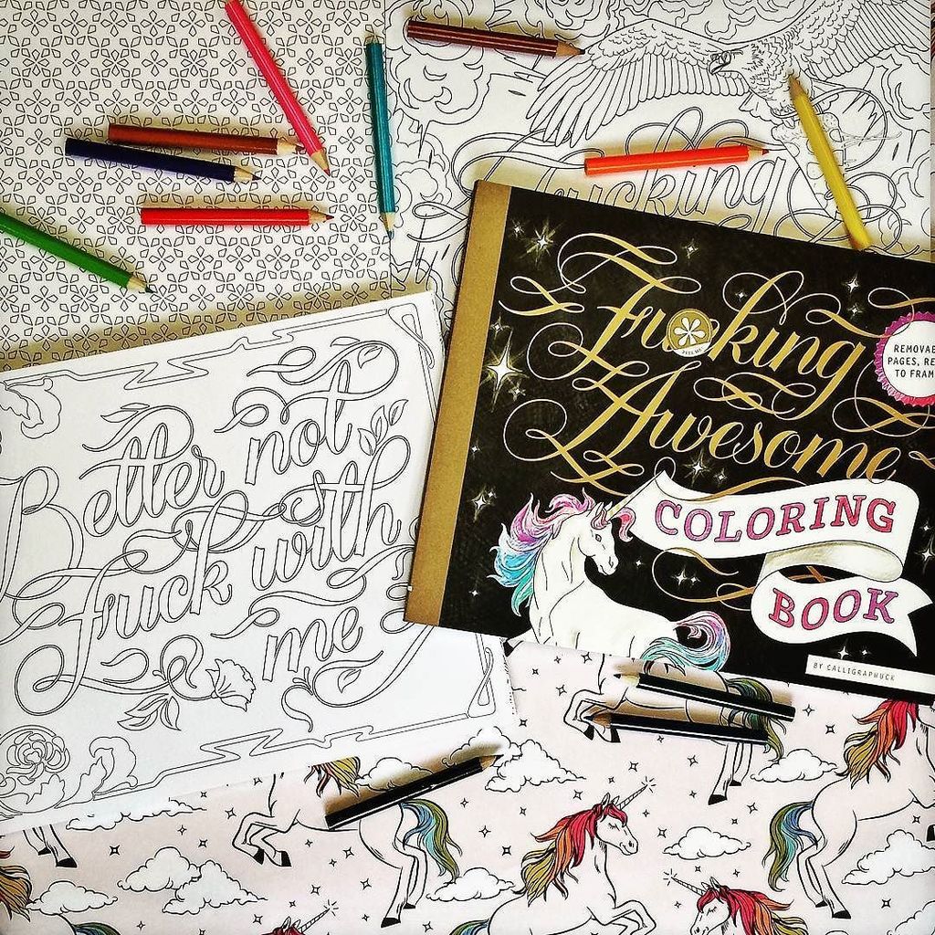 outerlayer's tweet photo. Check out this new adult colouring book in store! 🎨 #colour #colour #swears #fuckingawesome #fuckstress #coloringbo… https://t.co/kJCrT69q1g