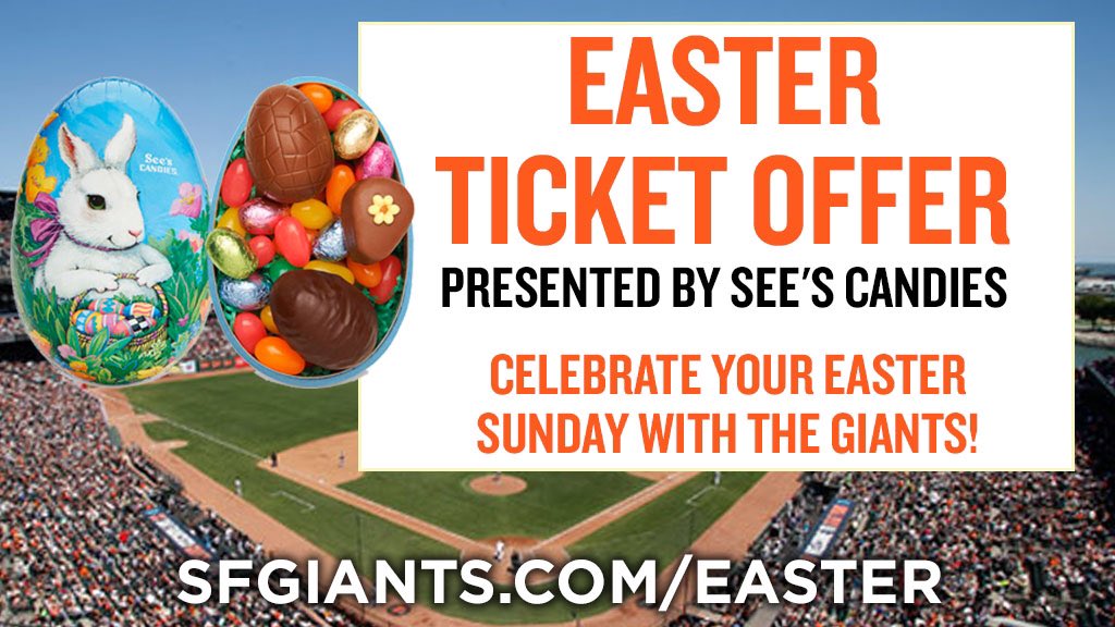 Just 3 weeks until Easter Sunday. Spend it with us! 🐰🥚🌷  sfgiants.com/Easter   #SFGiants https://t.co/lYhciSxQOh