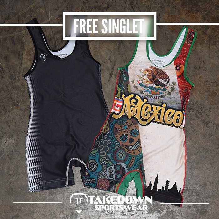 trackwrestling's tweet photo. #SingletSunday presented by Takedown Sportswear: RT and follow for a chance to win a free singlet from Takedown Sportswear. #ThinkTakedown https://t.co/6dEpFLIpwa