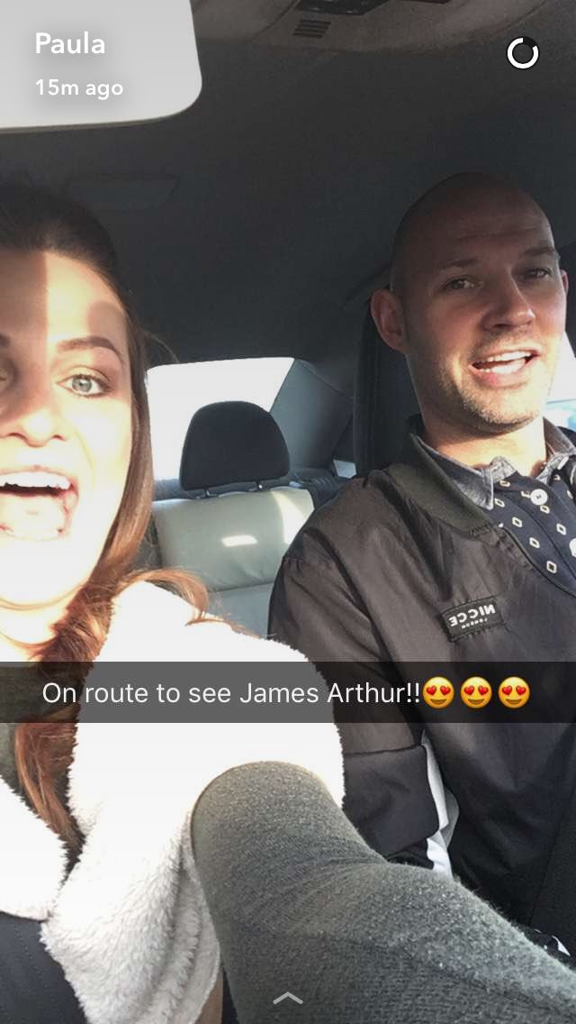 paula080808's tweet photo. On route to see #jamesarthur23 so giddy I could pee!😂 https://t.co/UTVayNeNA2