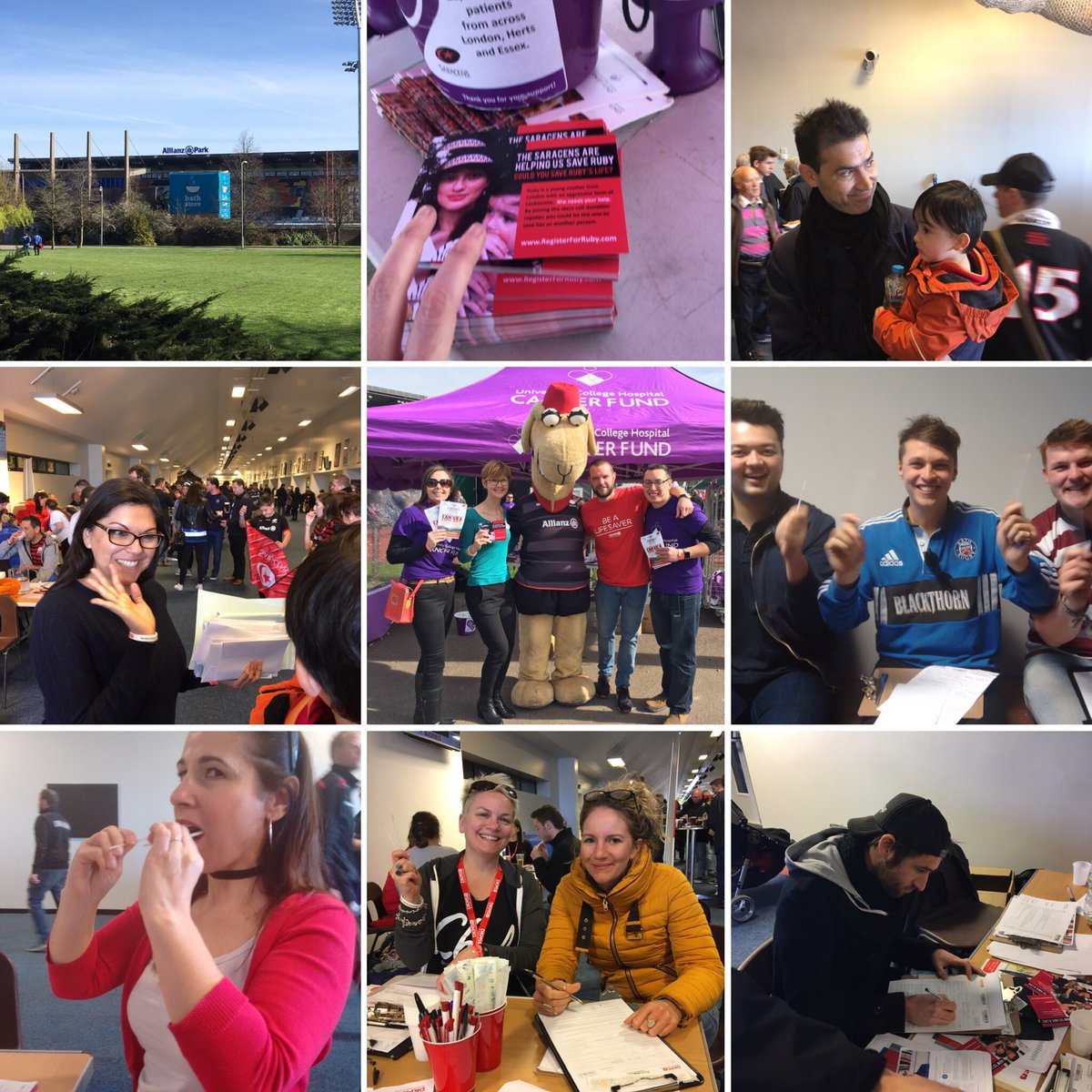 registerforruby's tweet photo. 300 wonderful people signed up as donors for Ruby on Mother's Day. @Saracens absolutely amazing hosts. Please continue to spread the word. https://t.co/Vlz83UoM9w